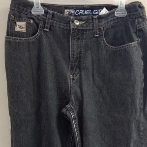 🍍Cruel Girl dark denim jeans sz 15 long grey